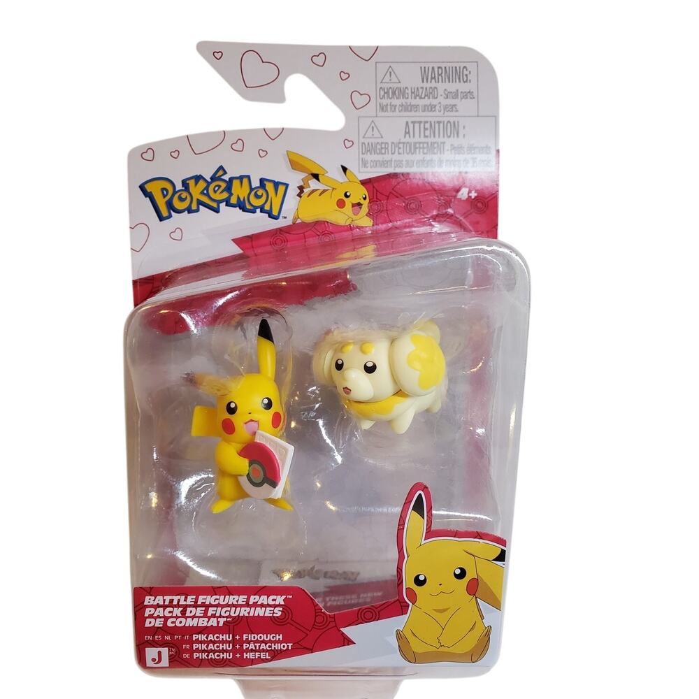 Pokemon Battle Figure - Pikachu + Fidough